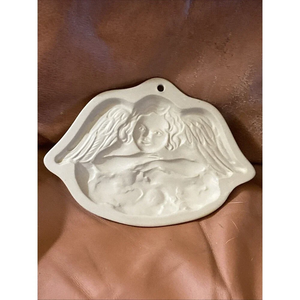 2 BROWN BAG COOKIE ART MOLD Cherub And Cupid